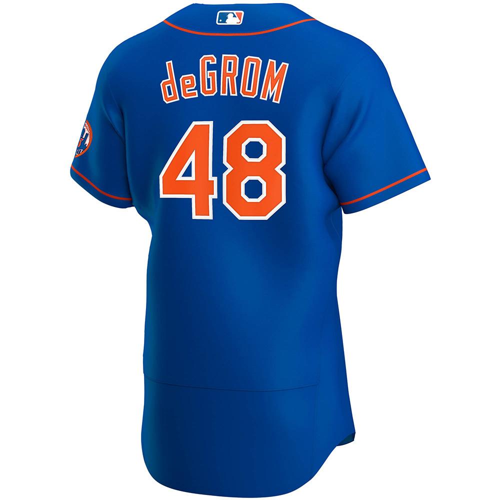 Mens New York Mets Jacob deGrom Cool Base Replica Jersey Blue
