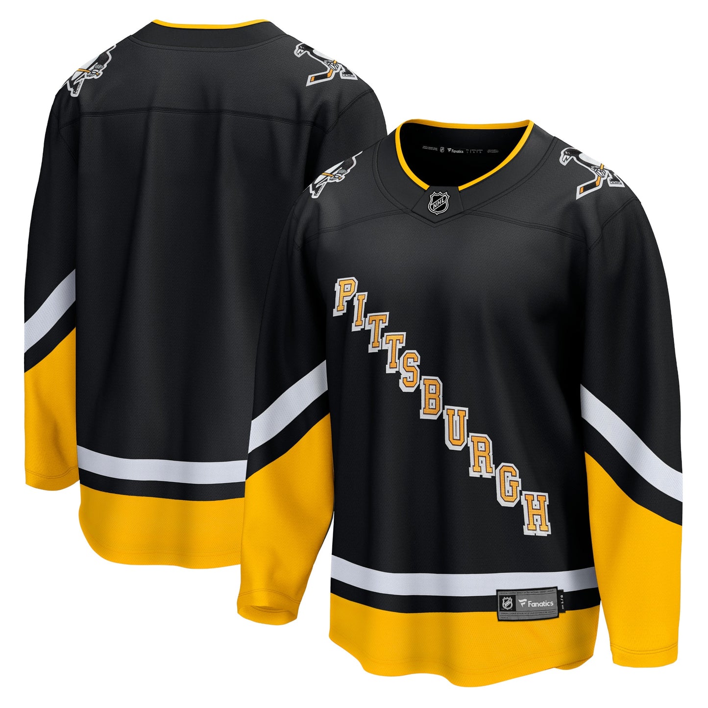Pittsburgh Penguins Fanatics Branded 2021/22 Alternate Premier Breakaway Jersey - Black