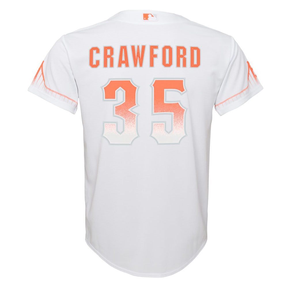Youth San Francisco Giants Brandon Crawford City Connect Replica Jersey - White