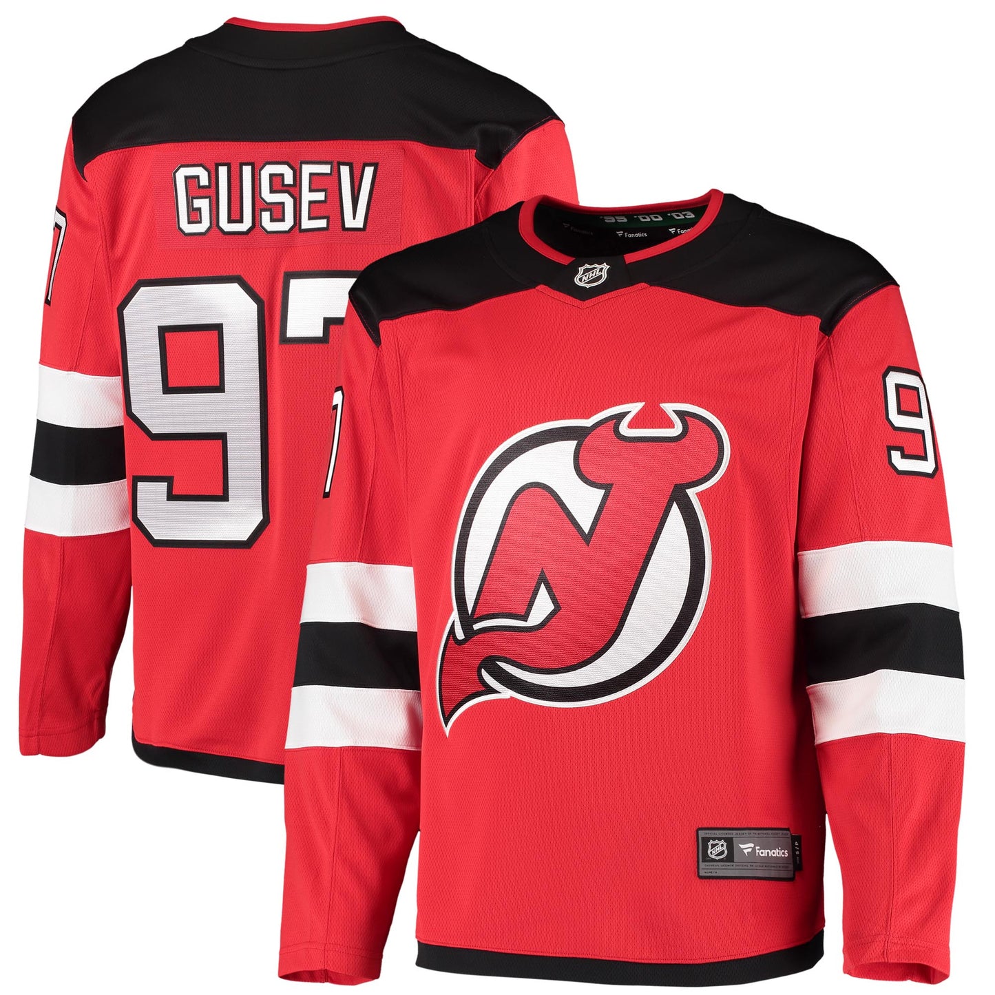Nikita Gusev New Jersey Devils Fanatics Branded 2020/21 Home Breakaway Player Jersey - Red
