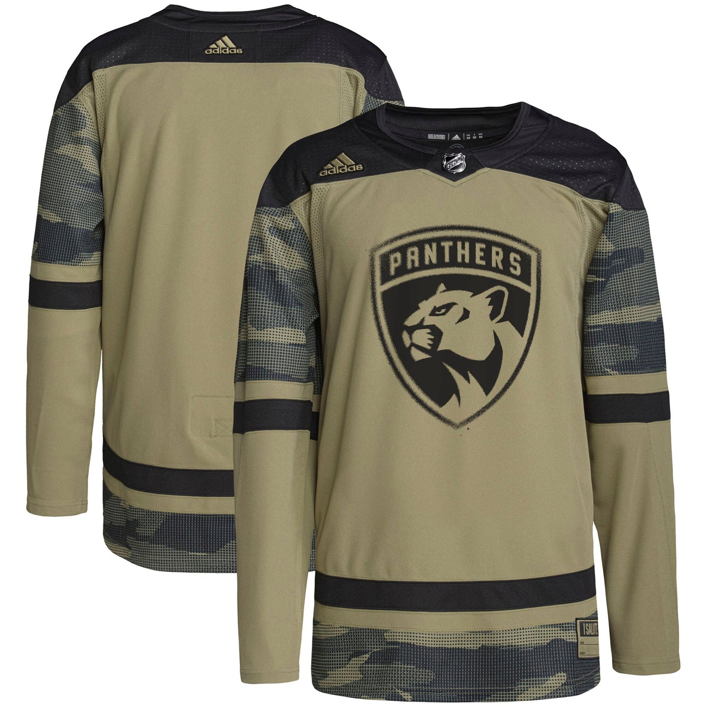 Florida Panthers adidas Military Appreciation Team Authentic Practice Jersey - Camo